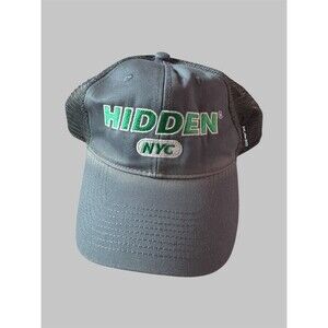 Hidden NY Mesh Trucker Hat Strap Back NWOT